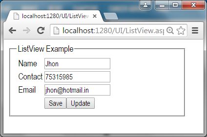Fill Record and Save